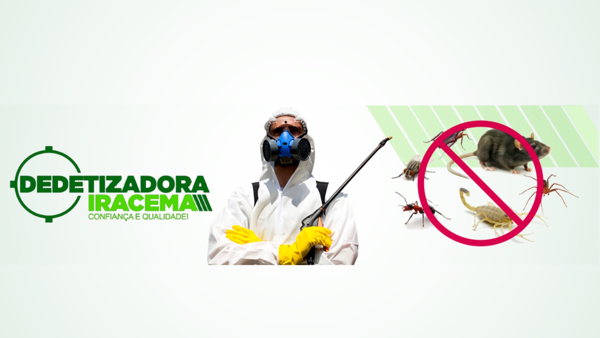 Banner Dedetizadora Iracema – técnico profissional controle de pragas Ceará